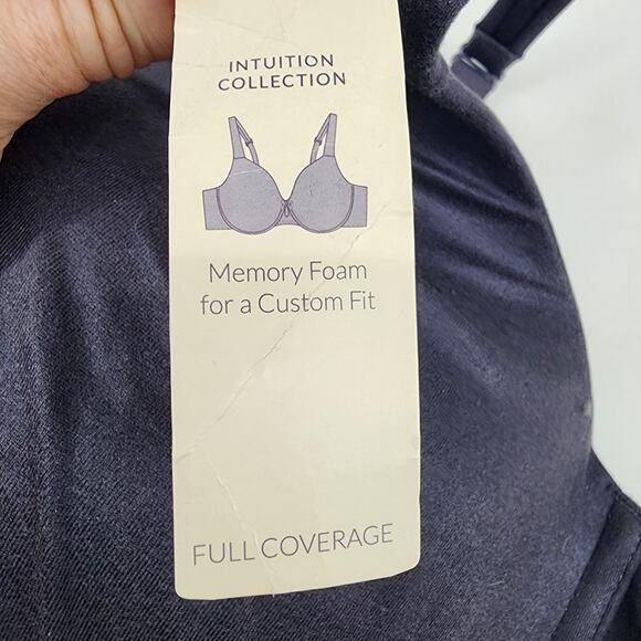 Cacique Blue Intuition Full Coverage Memory Foam Underwire Bra Size 44C - Picture 2 of 5
